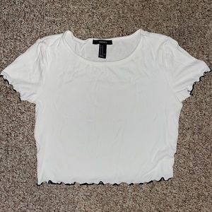 Forever 21 size medium white crop top